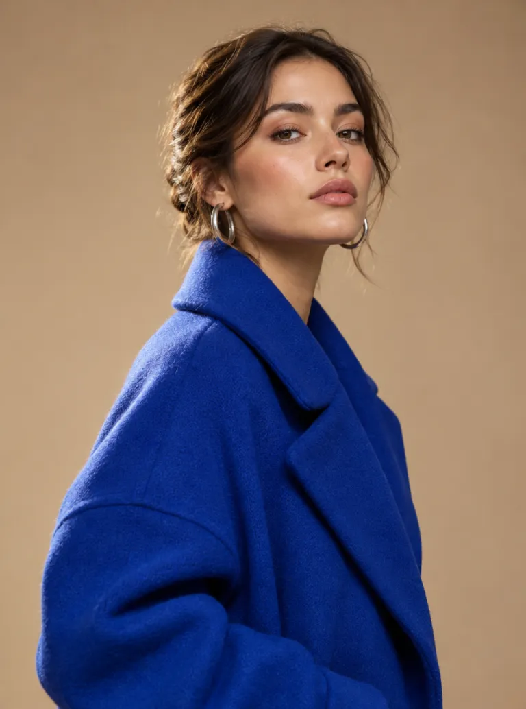 High-fashion studio portrait